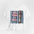 Stars, Stripes & Geese Patriotic Goose T-Shirt, Funny 4th of July Americana Tee- Unisex