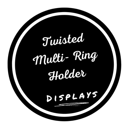 Twisted Style Ring Holder - Minimalist Vriden Ring Display Stand