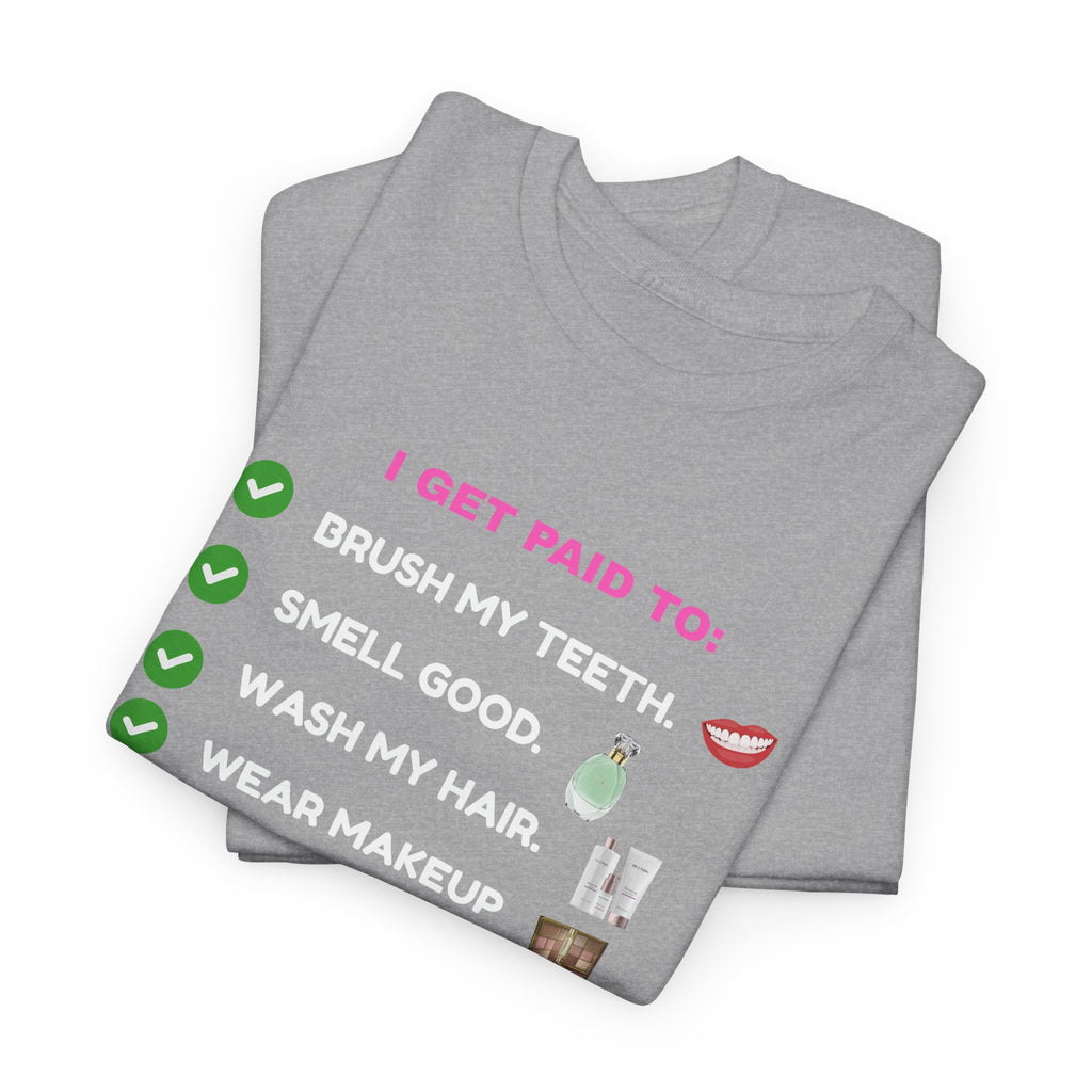 Glow Up Empire I get Paid to Confidence Coach Graphic T‑Shirt