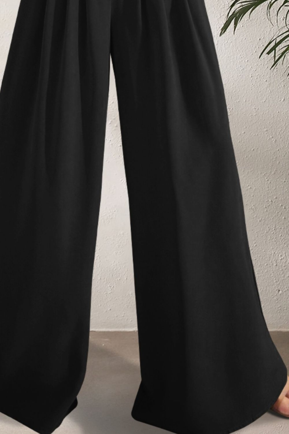 Pocketed High Waist Wide Leg Pants - Danielle and Jason Baker LLC - Danielle Baker's Boutique