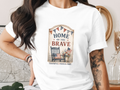 Home of the Brave Americana Spirit T-Shirt - 4th of July Vintage Tee