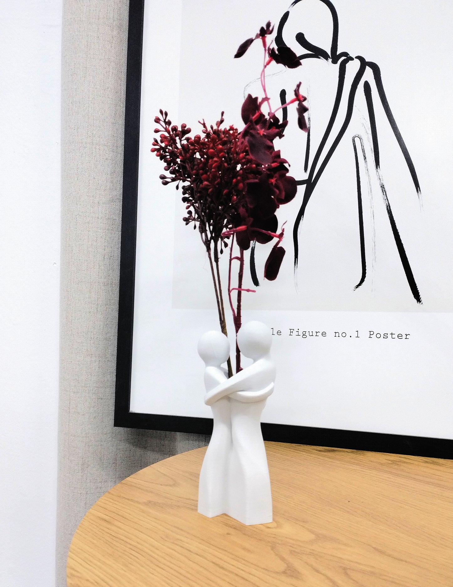 Loving Embrace - Unique Decorative Vase for Home Decor - 3D Print Centerpiece