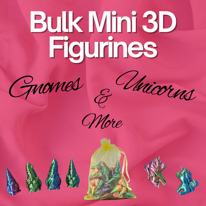 Bulk Mini 3D Printed Figurines