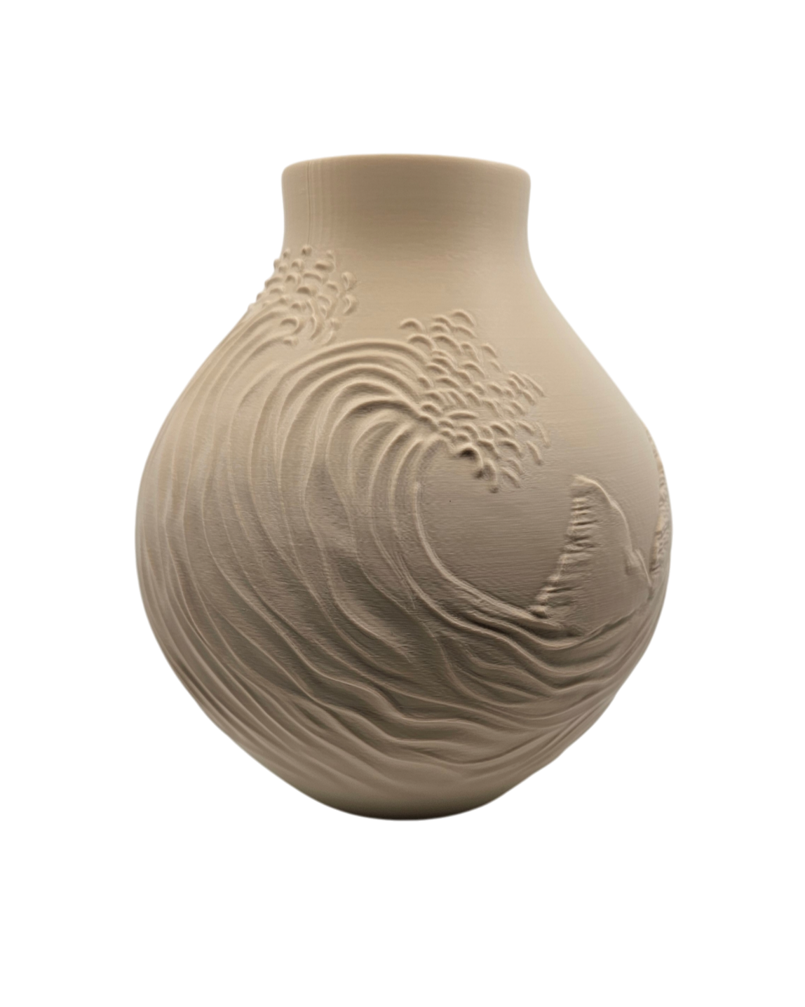 Tidal Elegance - Unique Decorative Vase for Home Decor - 3D Print Centerpiece- Used for Faux, Dried and Preserved Flowers & Plants