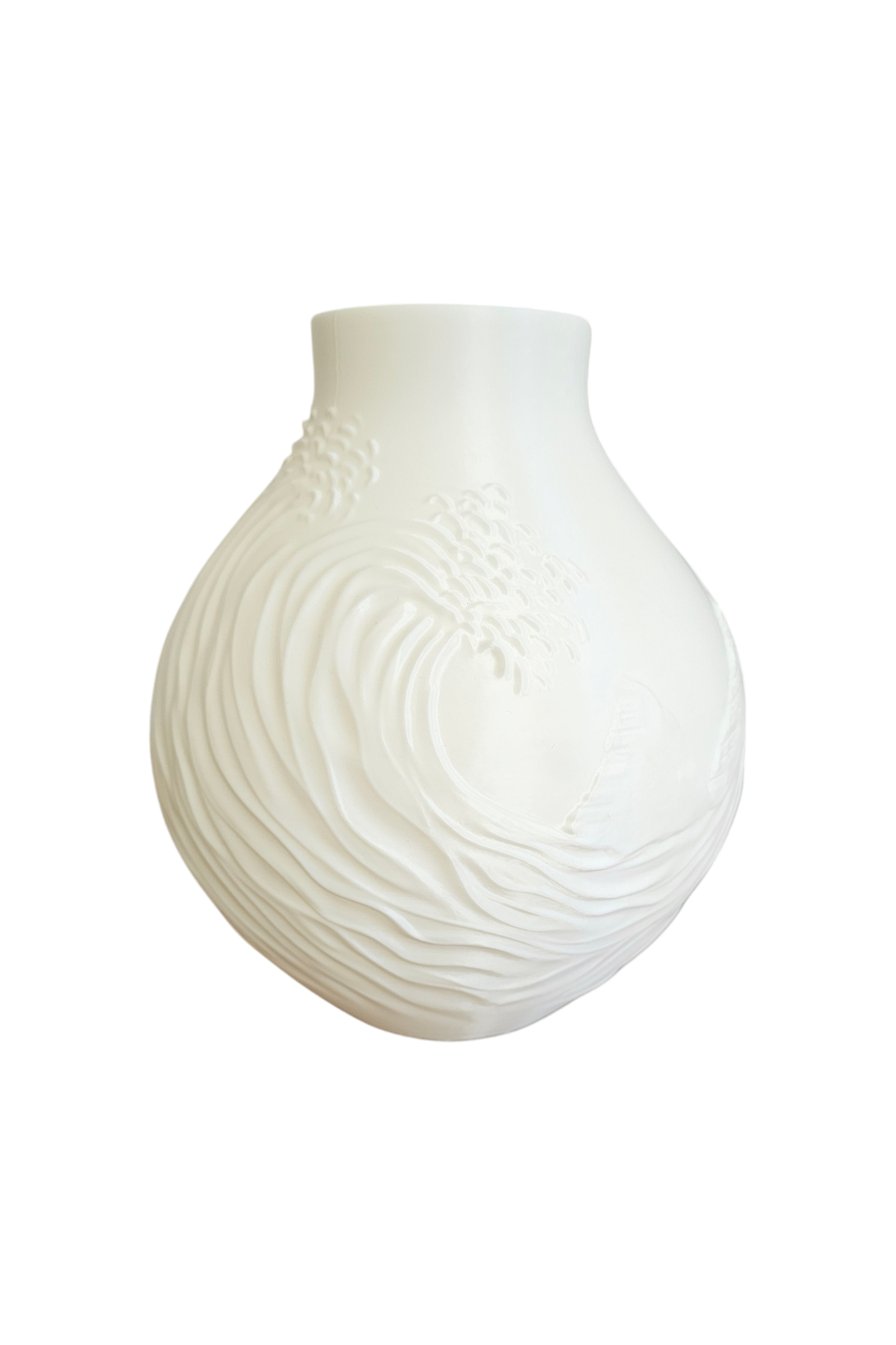 Tidal Elegance - Unique Decorative Vase for Home Decor - 3D Print Centerpiece- Used for Faux, Dried and Preserved Flowers & Plants