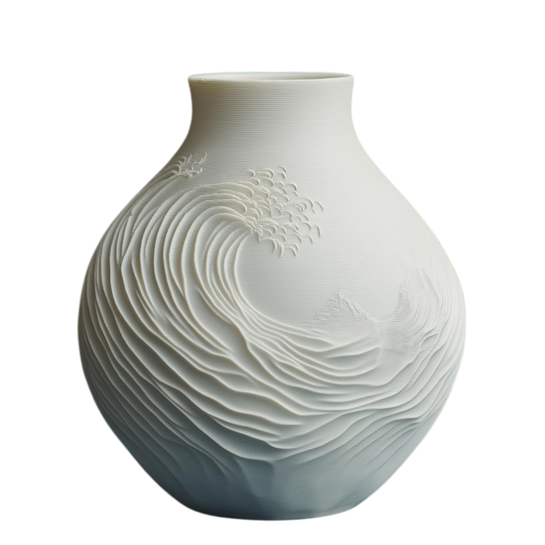 Tidal Elegance - Unique Decorative Vase for Home Decor - 3D Print Centerpiece- Used for Faux, Dried and Preserved Flowers & Plants - Danielle and Jason Baker LLC - Danielle Baker's Boutique