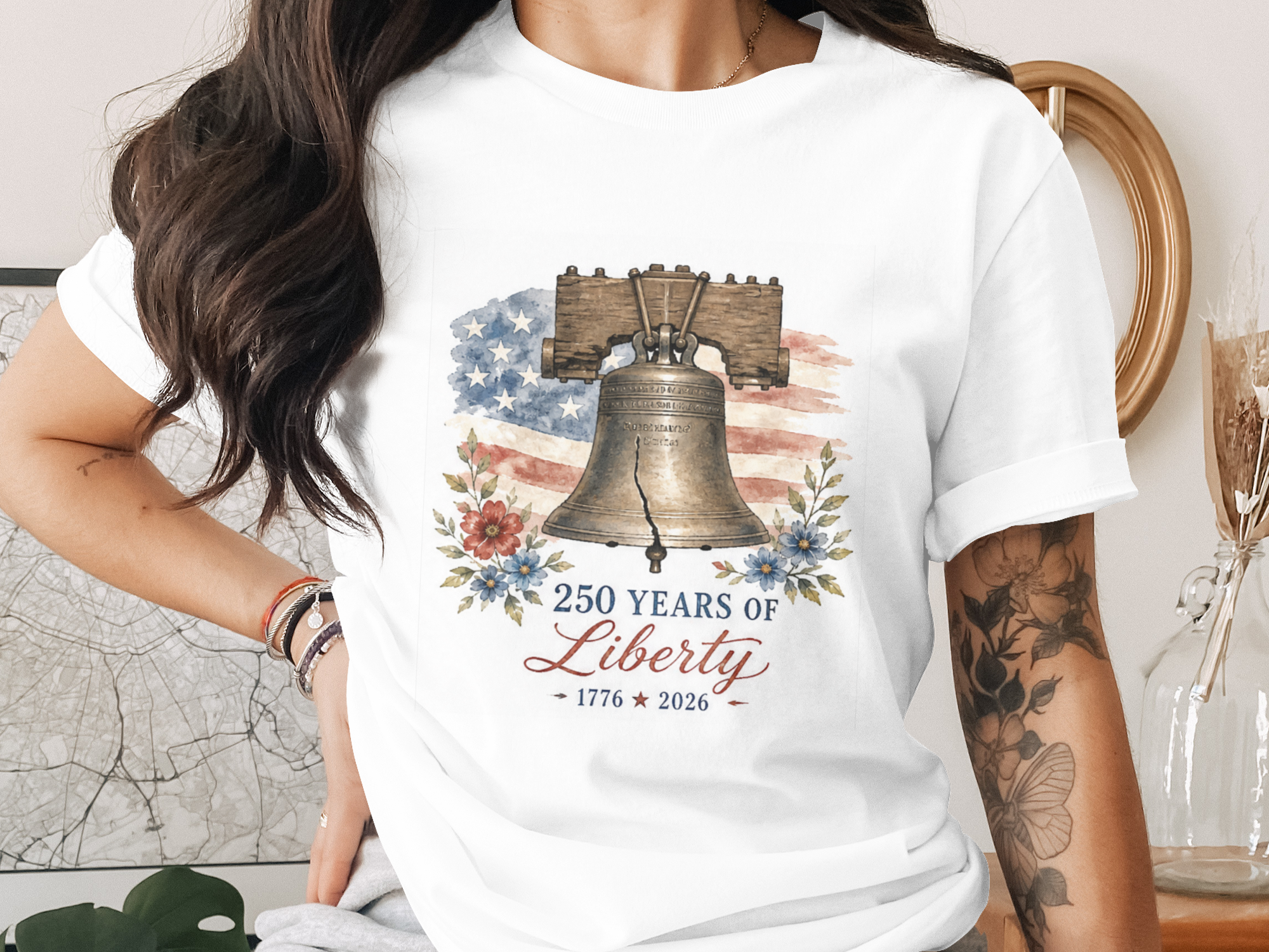 250 Years of Liberty Heritage T-Shirt - 4th of July Vintage Tee