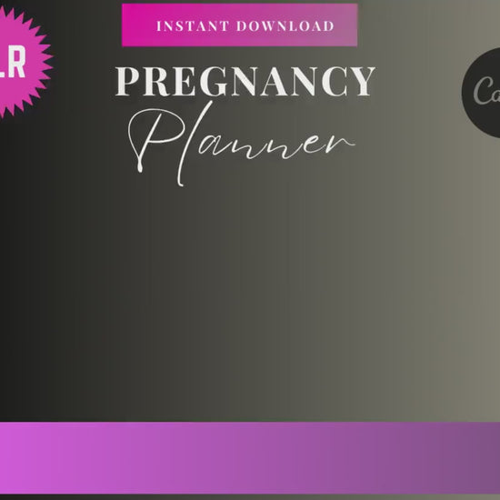 PLR Pregnancy Planner & 275 Post Partum Affirmation Cards Bundle - Private Label Rights - White Label - Resell for 100% Profit