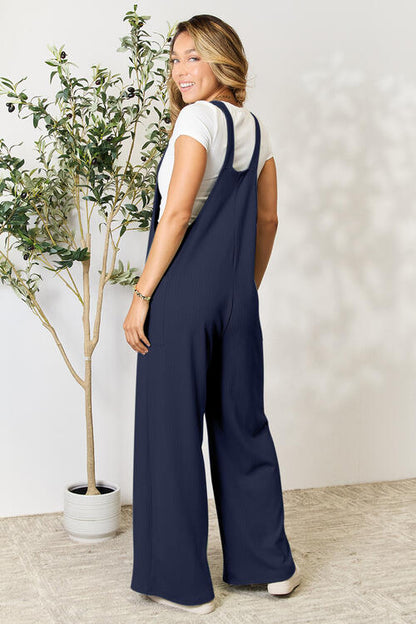 Double Take Full Size Wide Strap Overall with Pockets - Danielle and Jason Baker LLC - Danielle Baker's Boutique