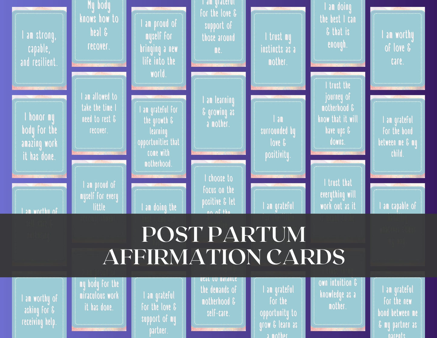 PLR Pregnancy Planner & 275 Post Partum Affirmation Cards Bundle - Private Label Rights - White Label - Resell for 100% Profit