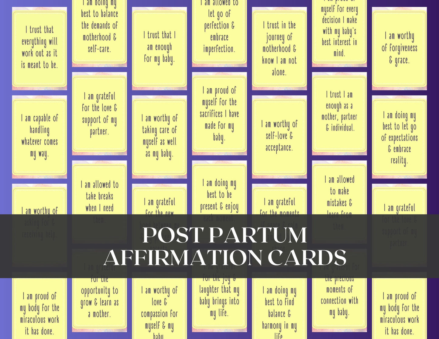 PLR Pregnancy Planner & 275 Post Partum Affirmation Cards Bundle - Private Label Rights - White Label - Resell for 100% Profit