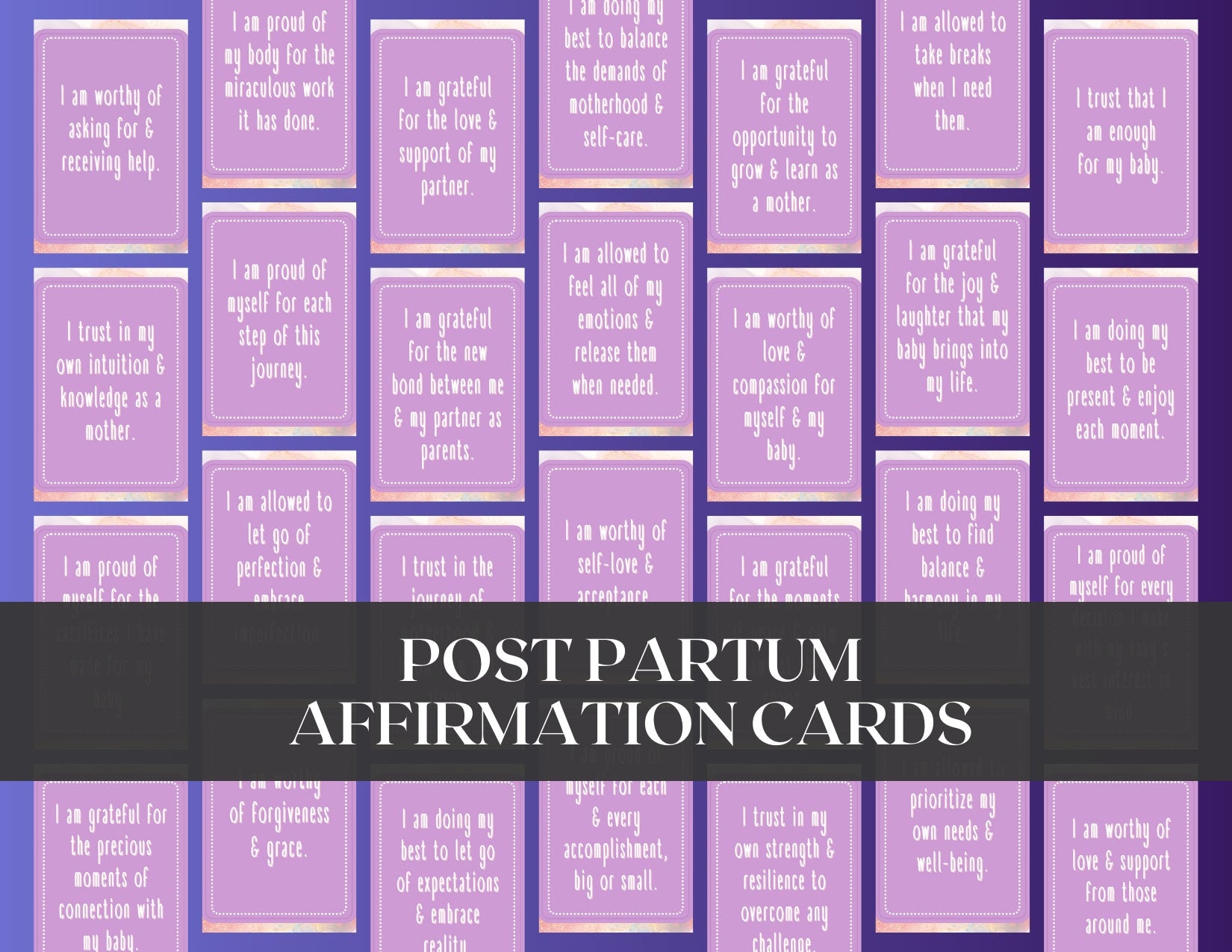 PLR Pregnancy Planner & 275 Post Partum Affirmation Cards Bundle - Private Label Rights - White Label - Resell for 100% Profit